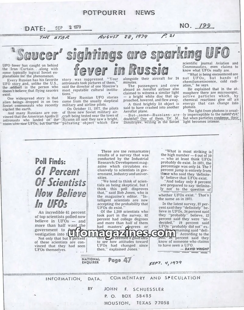 Cover of Potpourri News (John Schuessler) issue 199: POTPOURRI NEWS
