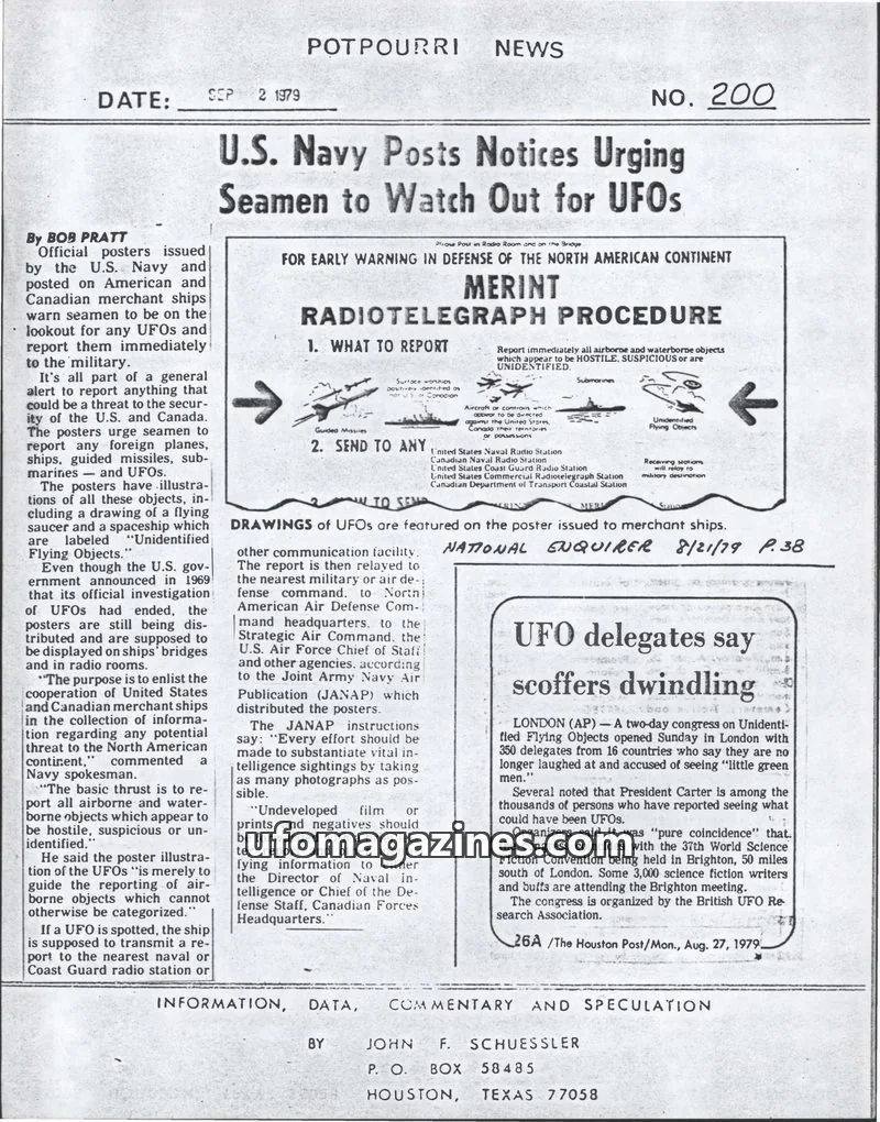 Cover of Potpourri News (John Schuessler) issue 200: POTPOURRI NEWS