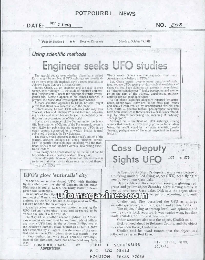 Cover of Potpourri News (John Schuessler) issue 202: POTPOURRI NEWS