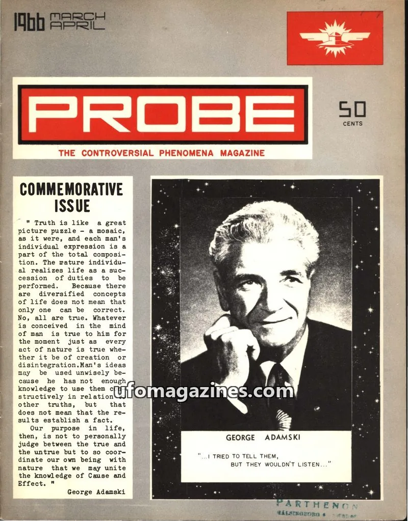 Cover of Probe (Joseph Ferriere) issue No. 2: PROBE