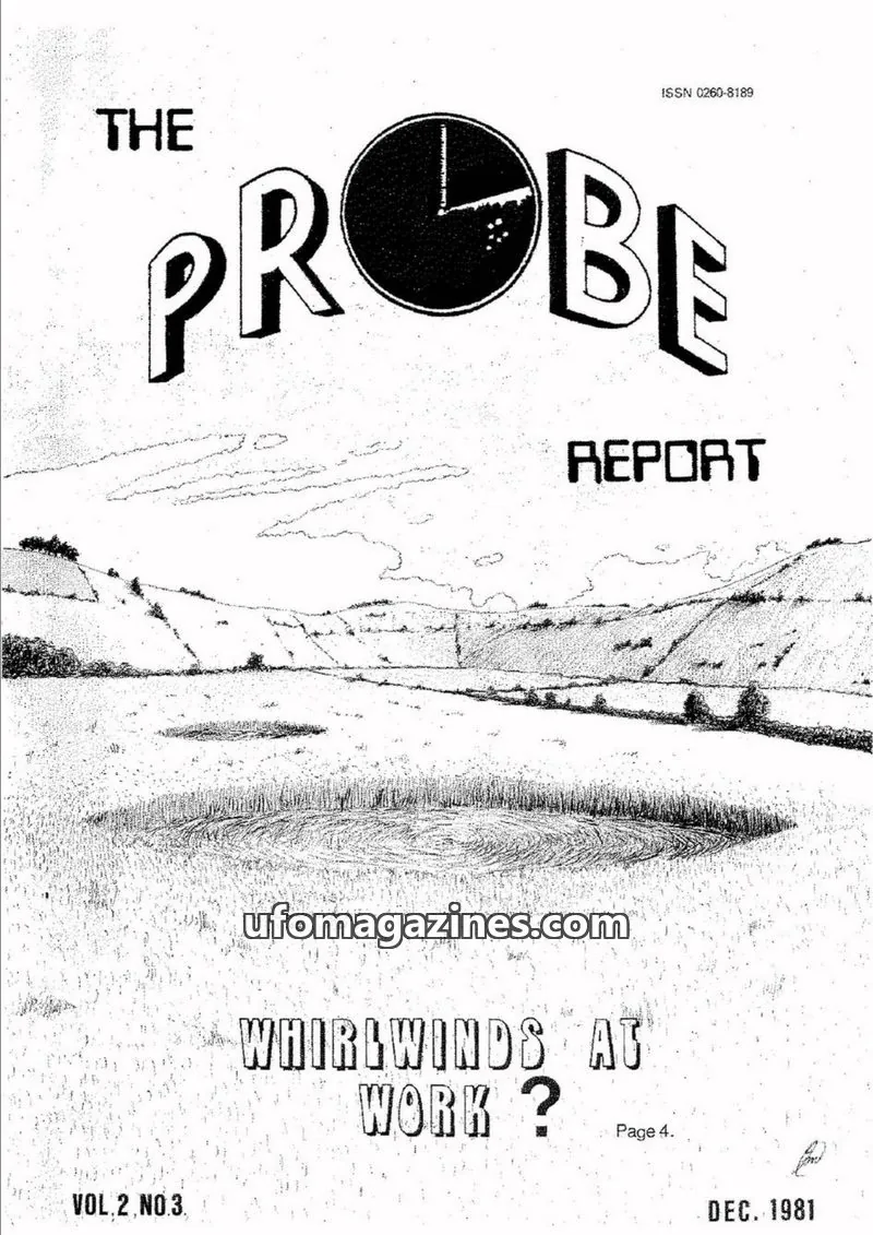Cover of Probe Report (Ian Mrzyglod) issue VOL.2 NO.3: THE PROBE REPORT
