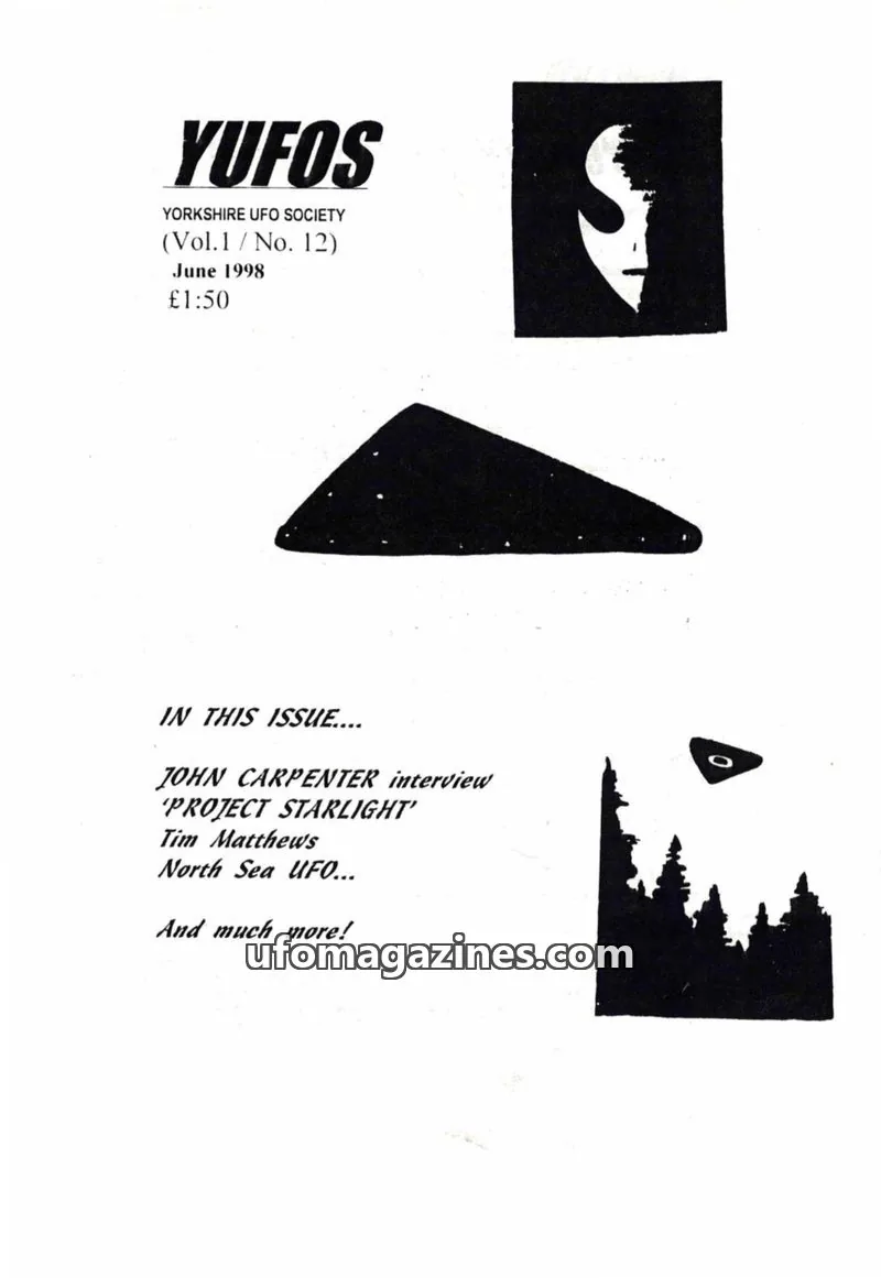 Cover of Yorkshire UFO Society issue 12: YUFOS