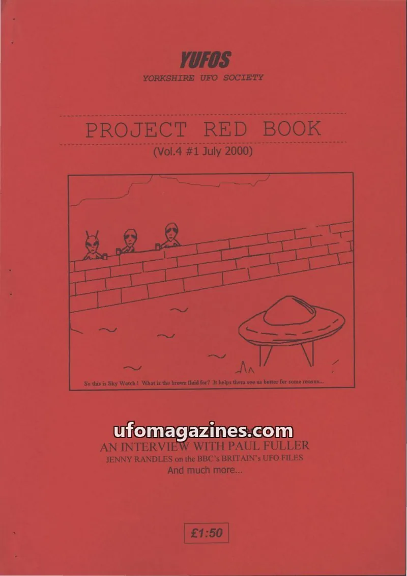 Cover of YORKSHIRE UFO SOCIETY issue Vol.4 #1: PROJECT RED BOOK
