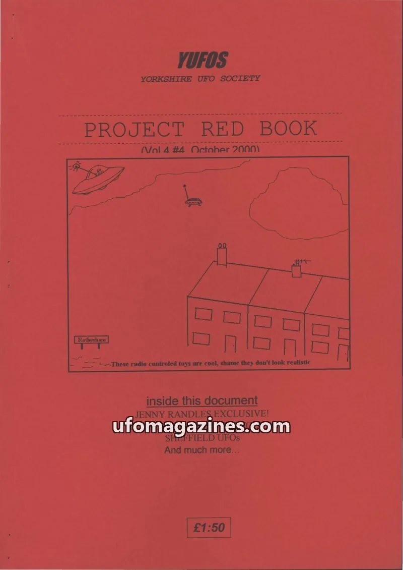 Cover of Yorkshire UFO Society issue Vol 4 #4: PROJECT RED BOOK