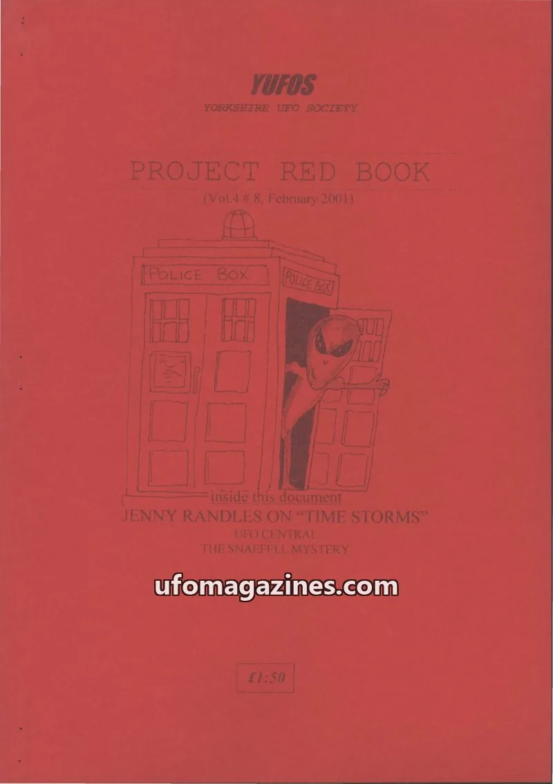 Cover of YORKSHIRE UFO SOCIETY issue Vol.4 # 8: PROJECT RED BOOK