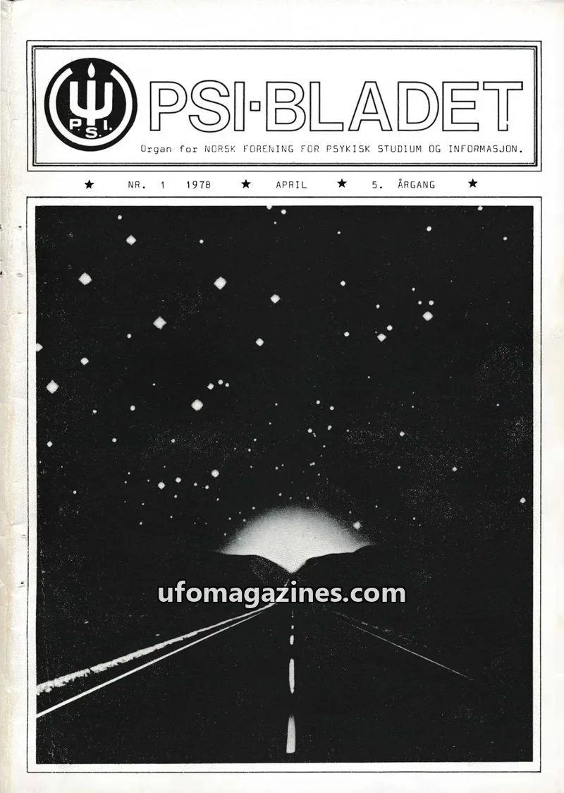 Cover of PSI-Bladet issue 1: PSI-BLADET