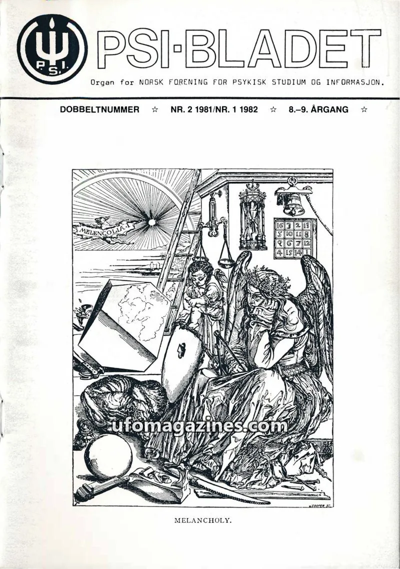Cover of PSI-Bladet issue NR. 2 1981/NR. 1 1982: PSI-BLADET