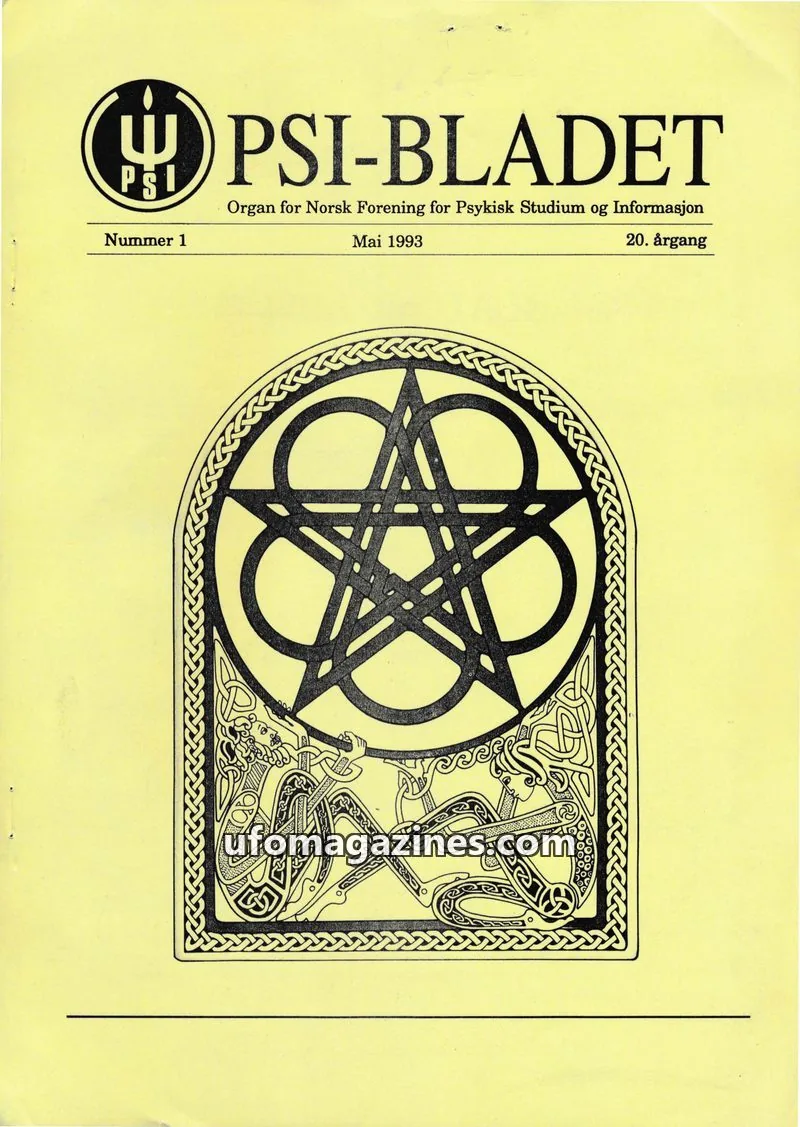Cover of PSI-Bladet issue 1: PSI-BLADET