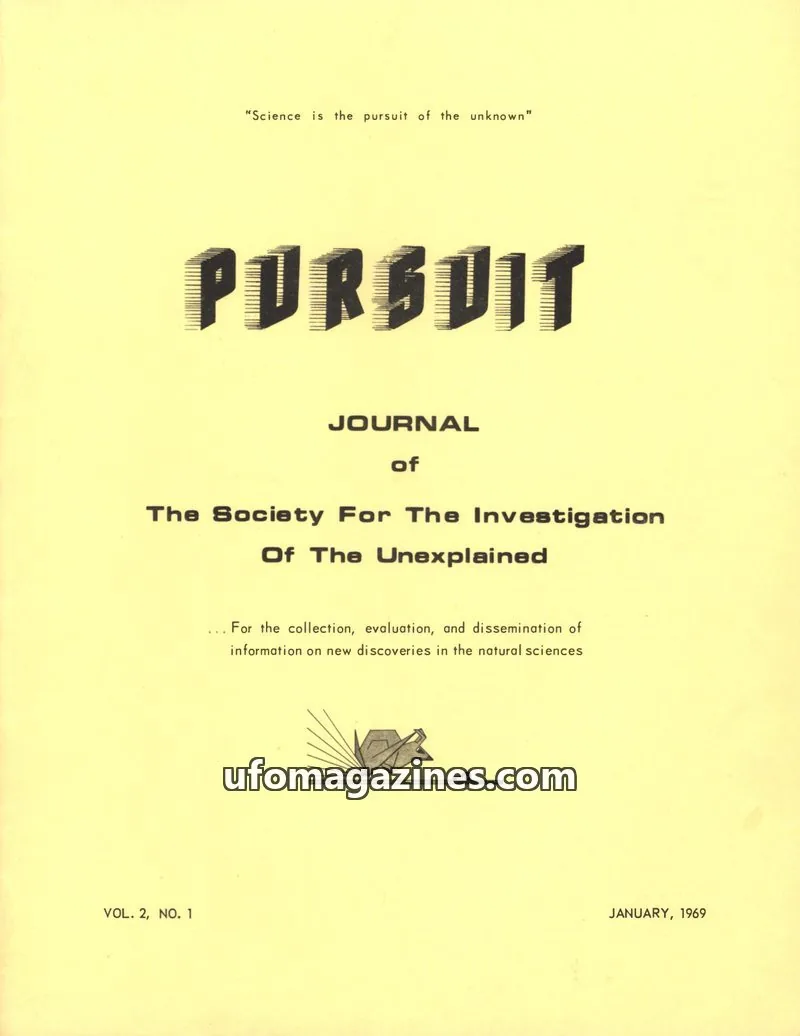 Cover of The Society For The Investigation Of The Unexplained issue VOL. 2, NO. 1: PURSUIT