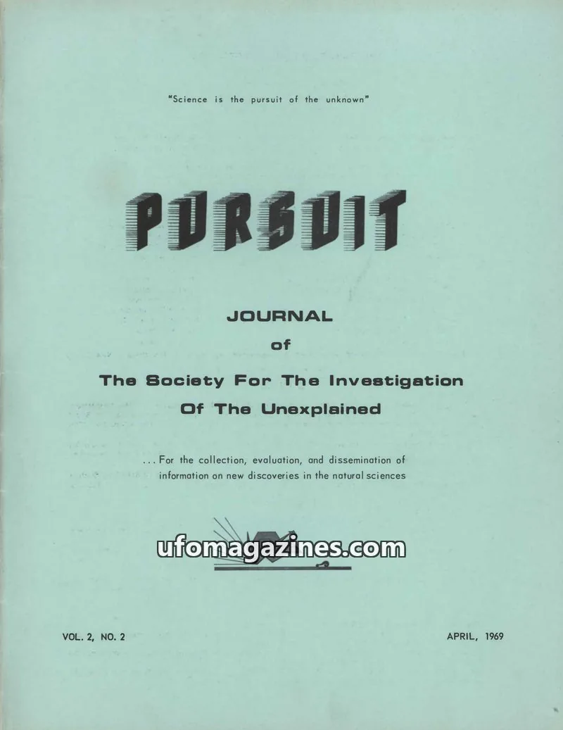 Cover of The Society For The Investigation Of The Unexplained issue VOL. 2, NO. 2: PURSUIT