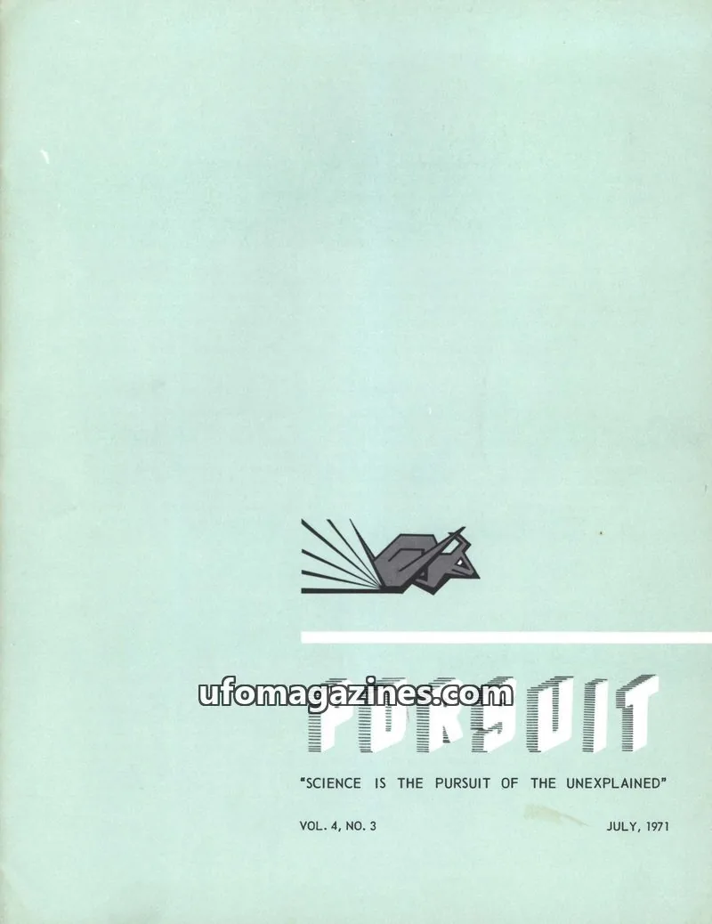 Cover of Society for the Investigation of the Unexplained issue VOL. 4, NO. 3: PURSUIT