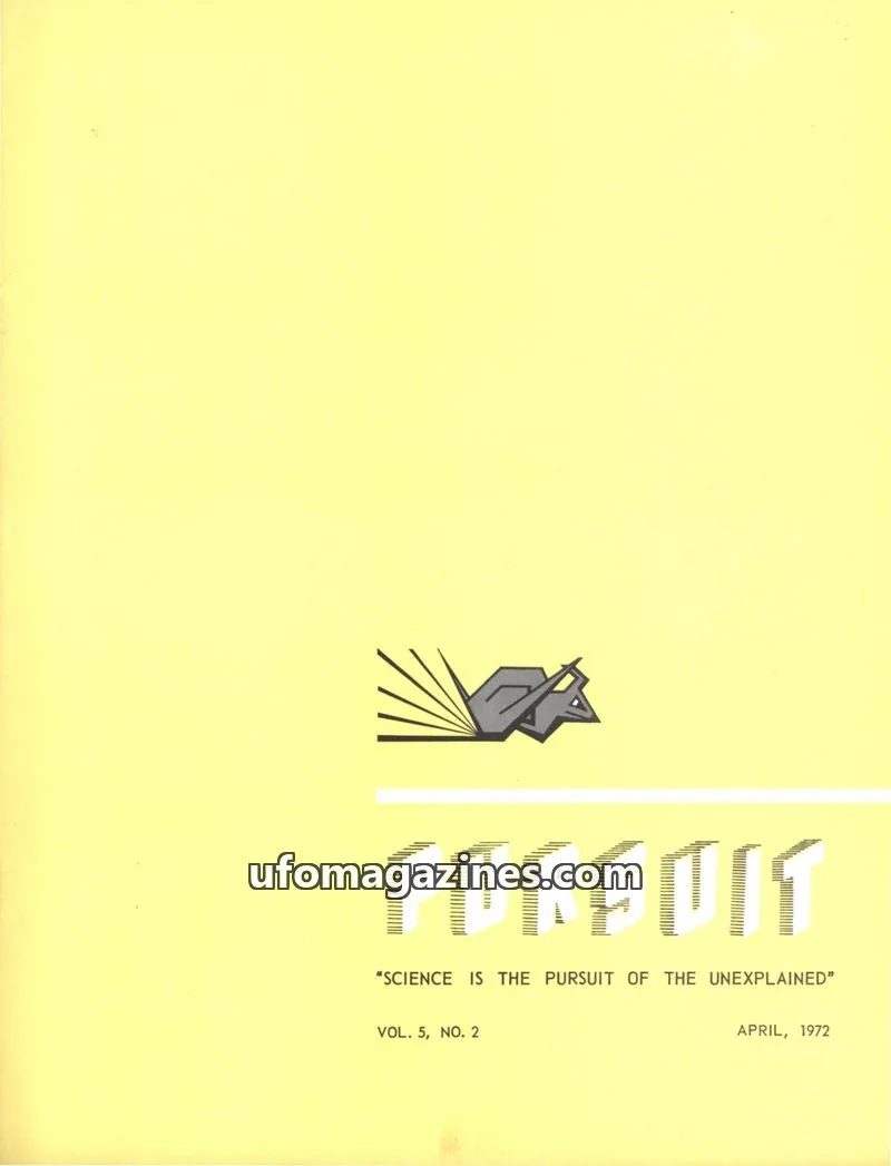 Cover of SOCIETY FOR THE INVESTIGATION OF THE UNEXPLAINED issue VOL. 5, NO. 2: PURSUIT