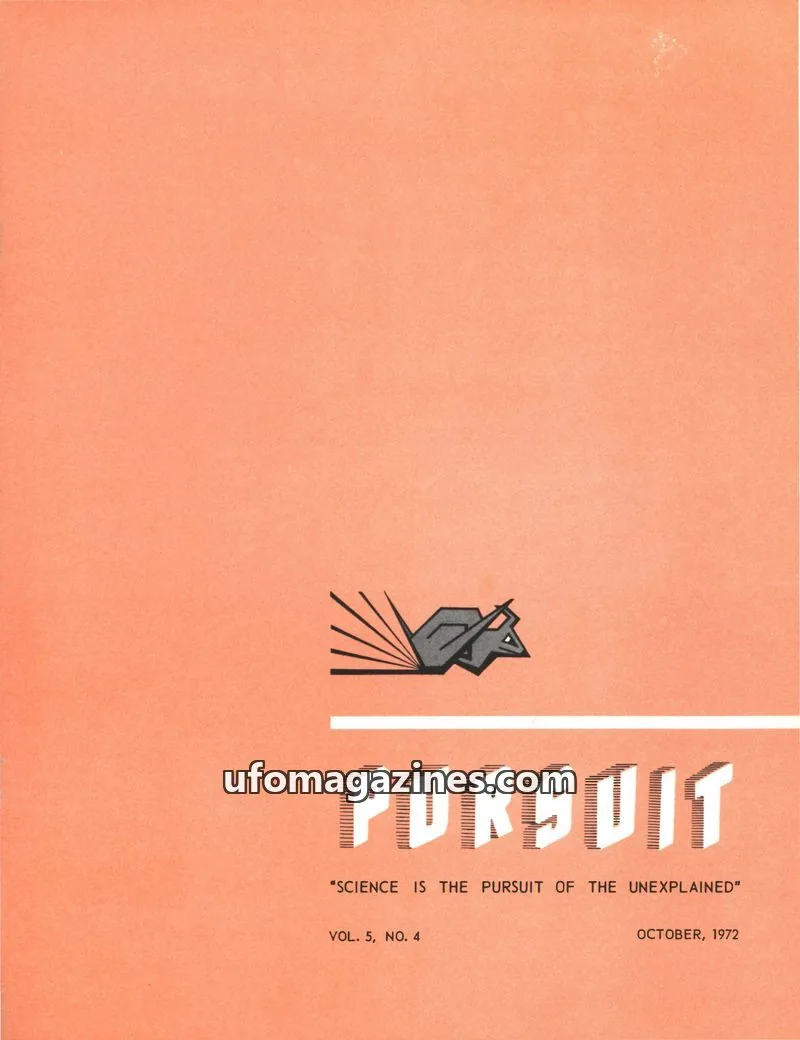 Cover of Society for the Investigation of the Unexplained issue VOL. 5, NO. 4: PURSUIT