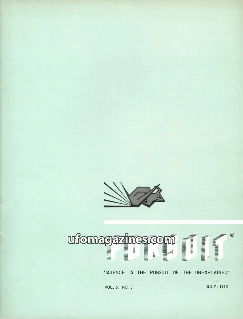 Cover of Society for the Investigation of the Unexplained issue VOL. 6, NO. 3: PURSUIT
