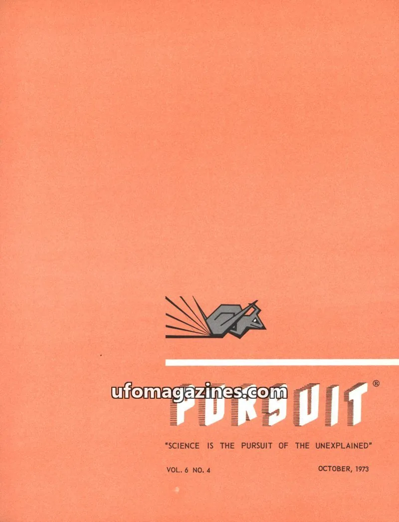 Cover of Society for the Investigation of the Unexplained issue 6 NO. 4: PURSUIT