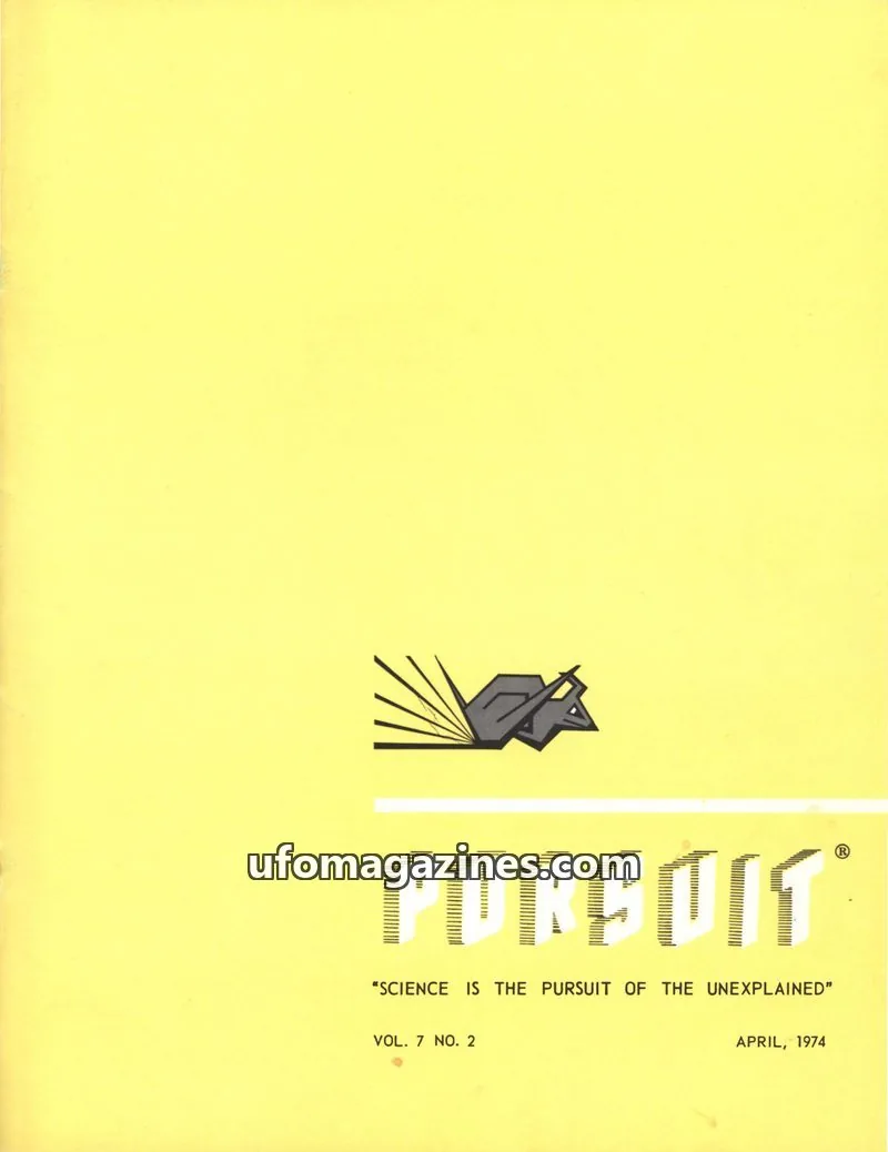 Cover of Society for the Investigation of the Unexplained issue VOL. 7 NO. 2: PURSUIT