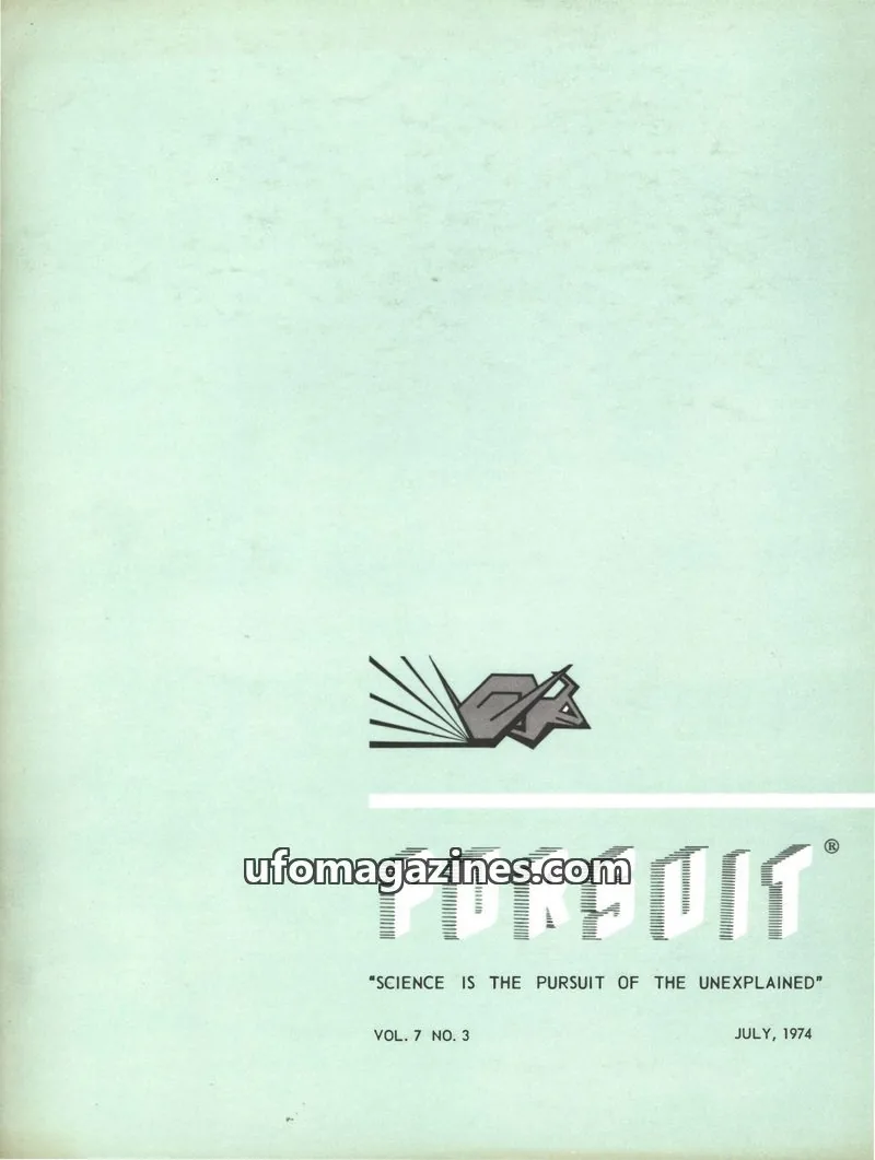 Cover of SOCIETY FOR THE INVESTIGATION OF THE UNEXPLAINED issue 3: PURSUIT