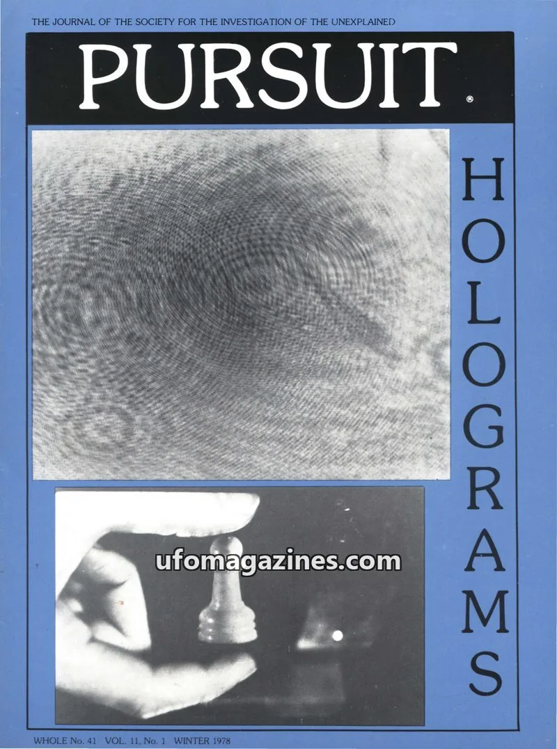 Cover of THE SOCIETY FOR THE INVESTIGATION OF THE UNEXPLAINED issue VOL. 11, No. 1: PURSUIT
