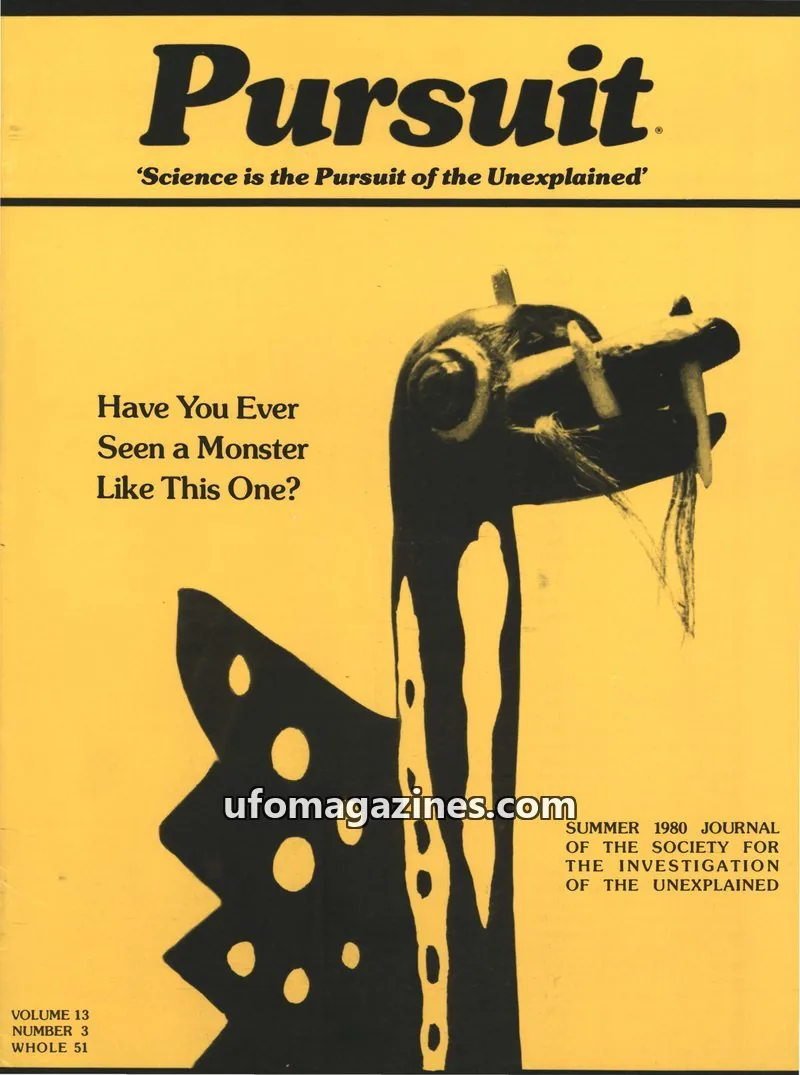 Cover of The Society for the Investigation of the Unexplained issue 3: Pursuit