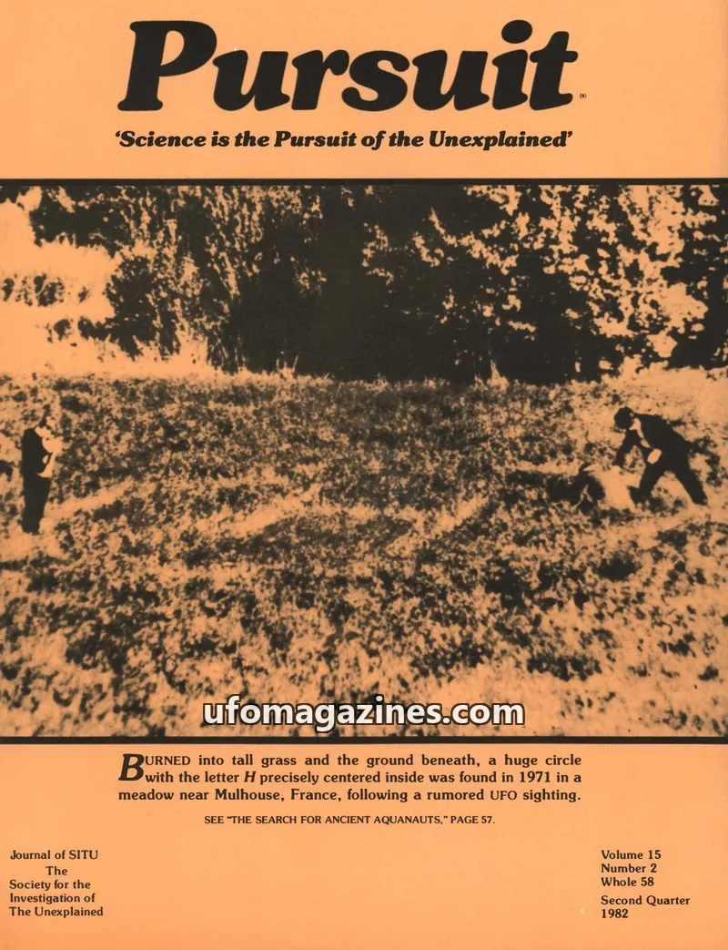 Cover of The Society for the Investigation of The Unexplained issue 2: Pursuit