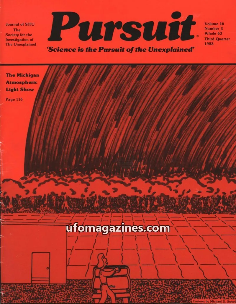 Cover of The Society for the Investigation of the Unexplained issue Volume 16, Number 3, Whole 63: Pursuit
