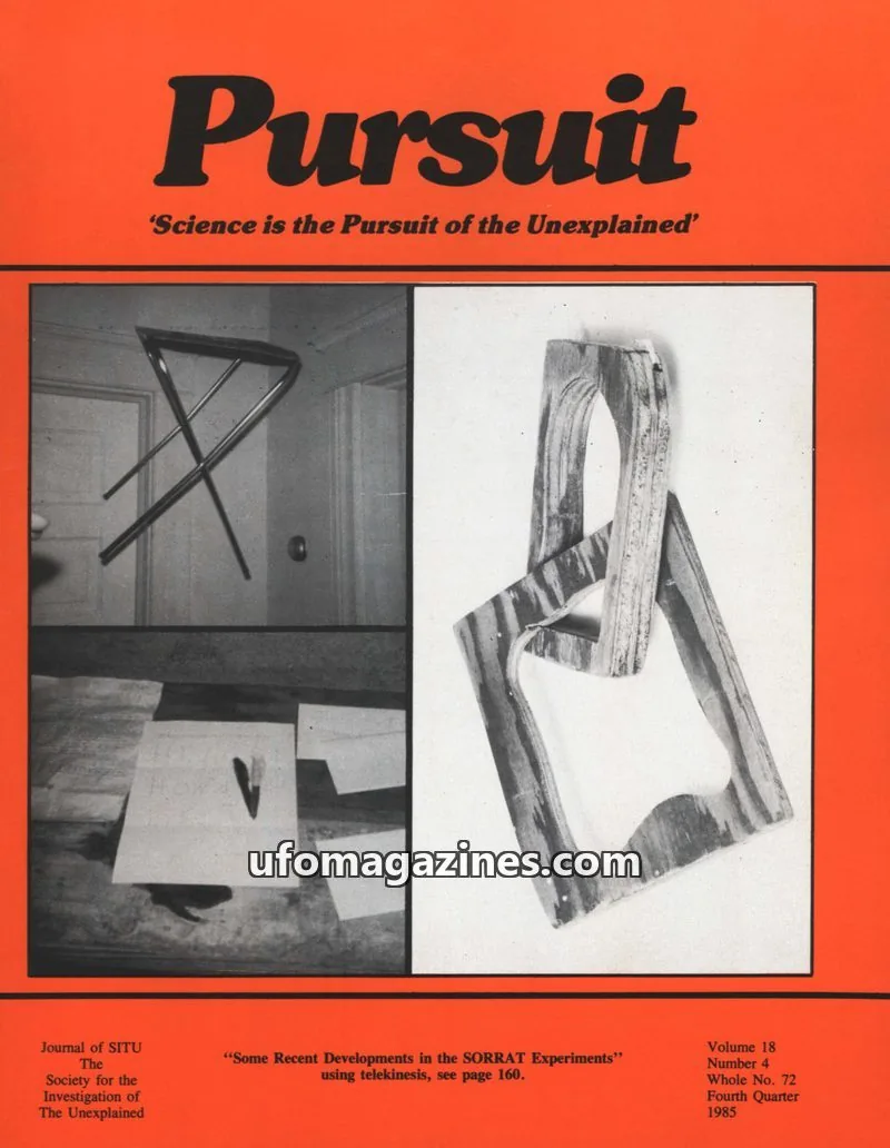 Cover of The Society for the Investigation of the Unexplained issue Number 4: Pursuit