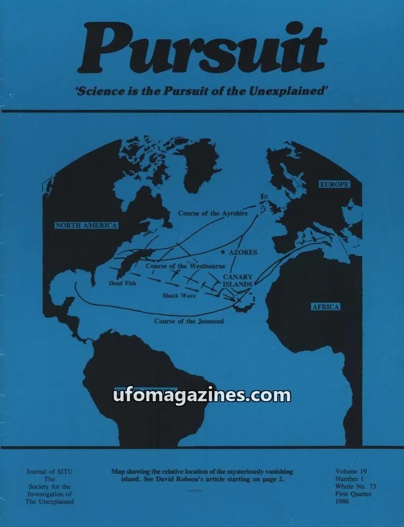 Cover of The Society for the Investigation of The Unexplained issue 1: Pursuit
