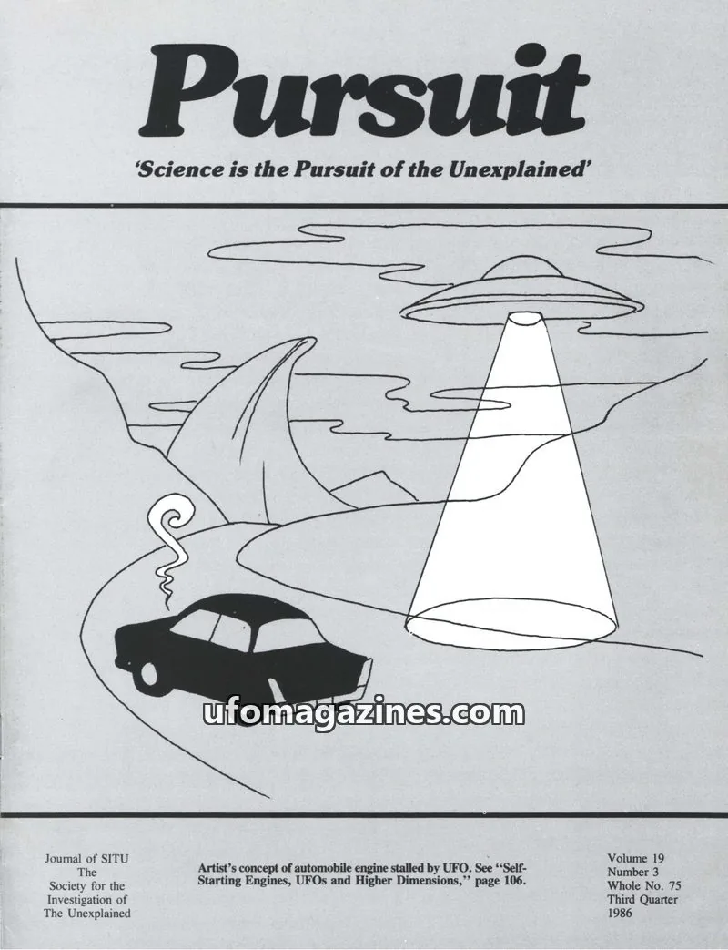 Cover of The Society for the Investigation of the Unexplained issue 3: Pursuit