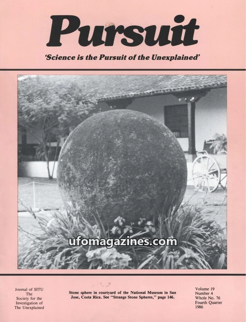 Cover of The Society for the Investigation of The Unexplained issue 4: Pursuit