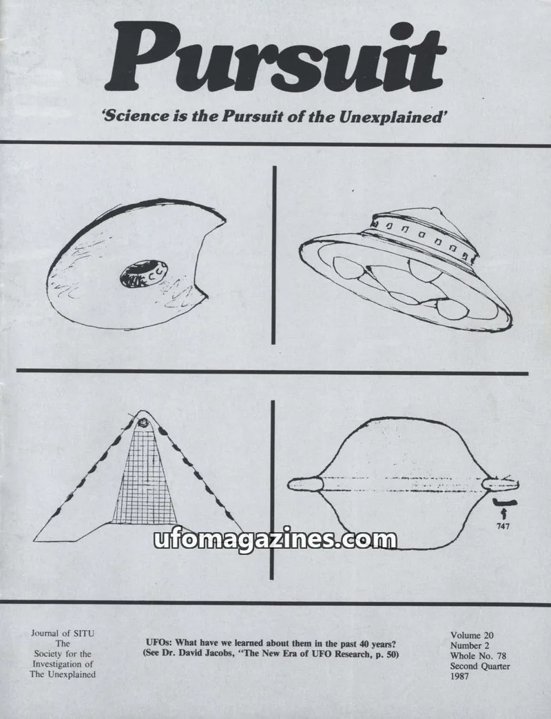 Cover of The Society for the Investigation of The Unexplained issue 2: Pursuit