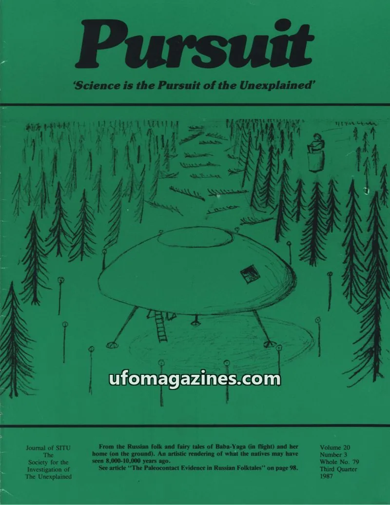 Cover of The Society for the Investigation of The Unexplained issue 3: Pursuit