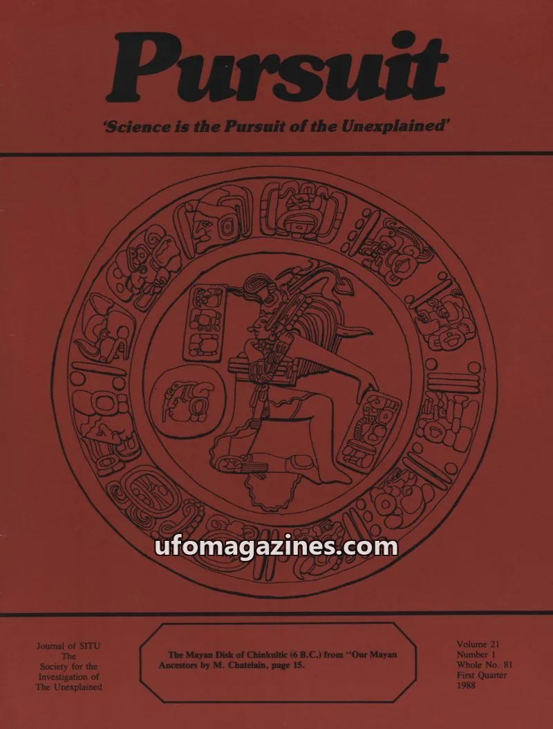 Cover of The Society for the Investigation of The Unexplained issue 1: Pursuit