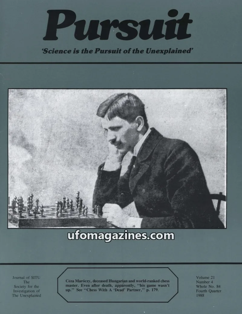 Cover of The Society for the Investigation of The Unexplained issue 4: Pursuit