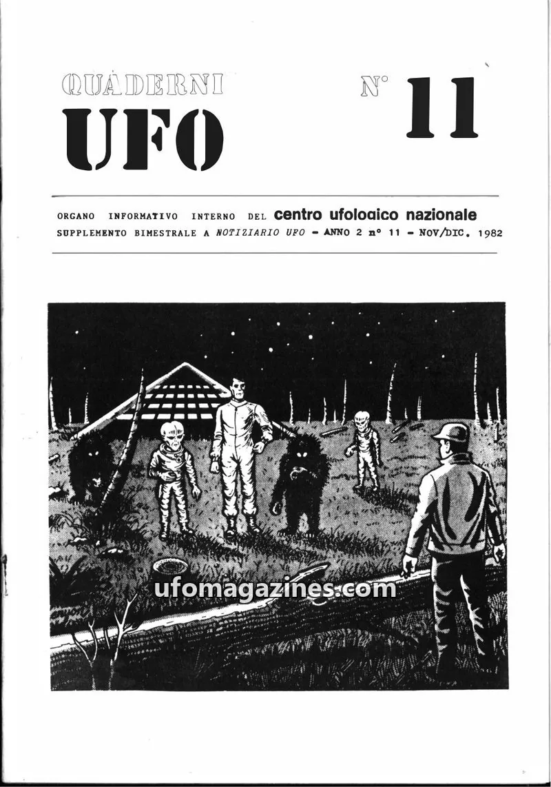 Cover of Quaderni UFO (CUN) issue 11: QUADERNI UFO