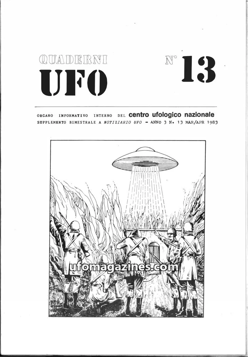 Cover of Quaderni UFO (CUN) issue 13: QUADERNI UFO