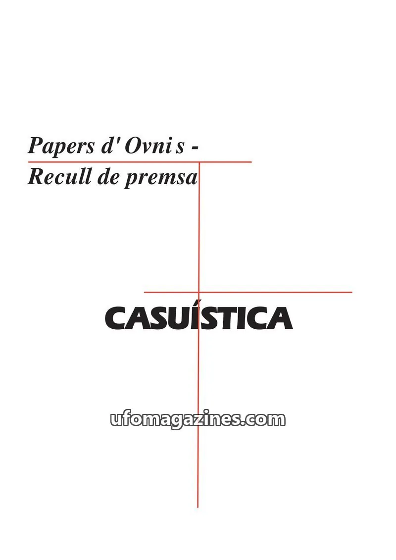 Cover of Quaderns de Treball issue 3: Papers d' Ovnis - Recull de premsa
