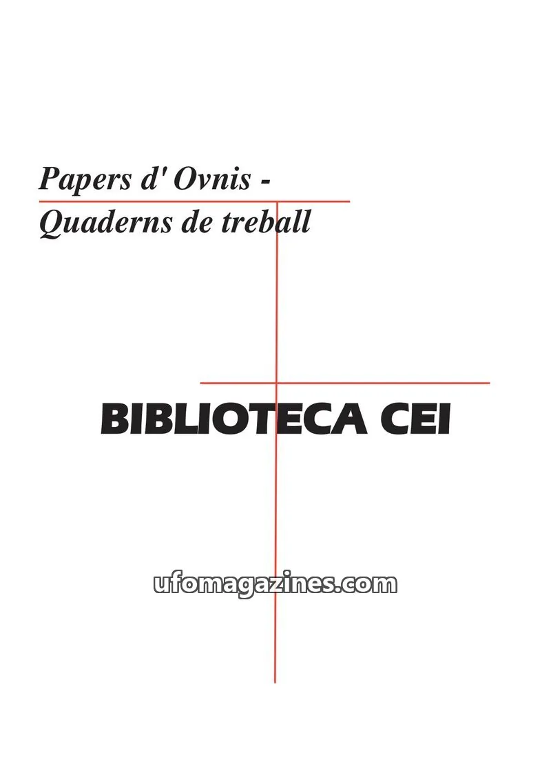 Cover of Quaderns de Treball issue n° 5: Papers d' Ovnis - Quaderns de treball