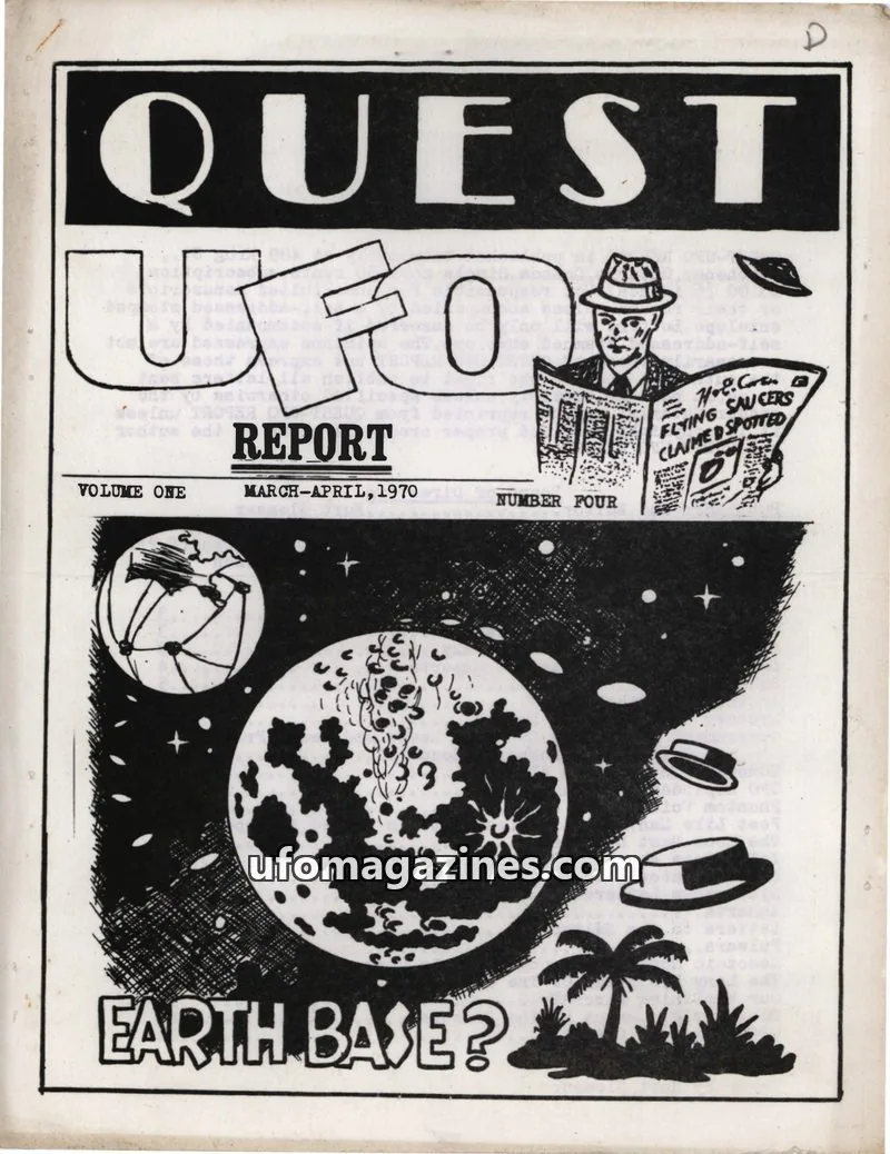 Cover of Quest (Kurt Glemser) issue NUMBER FOUR: QUEST UFO REPORT