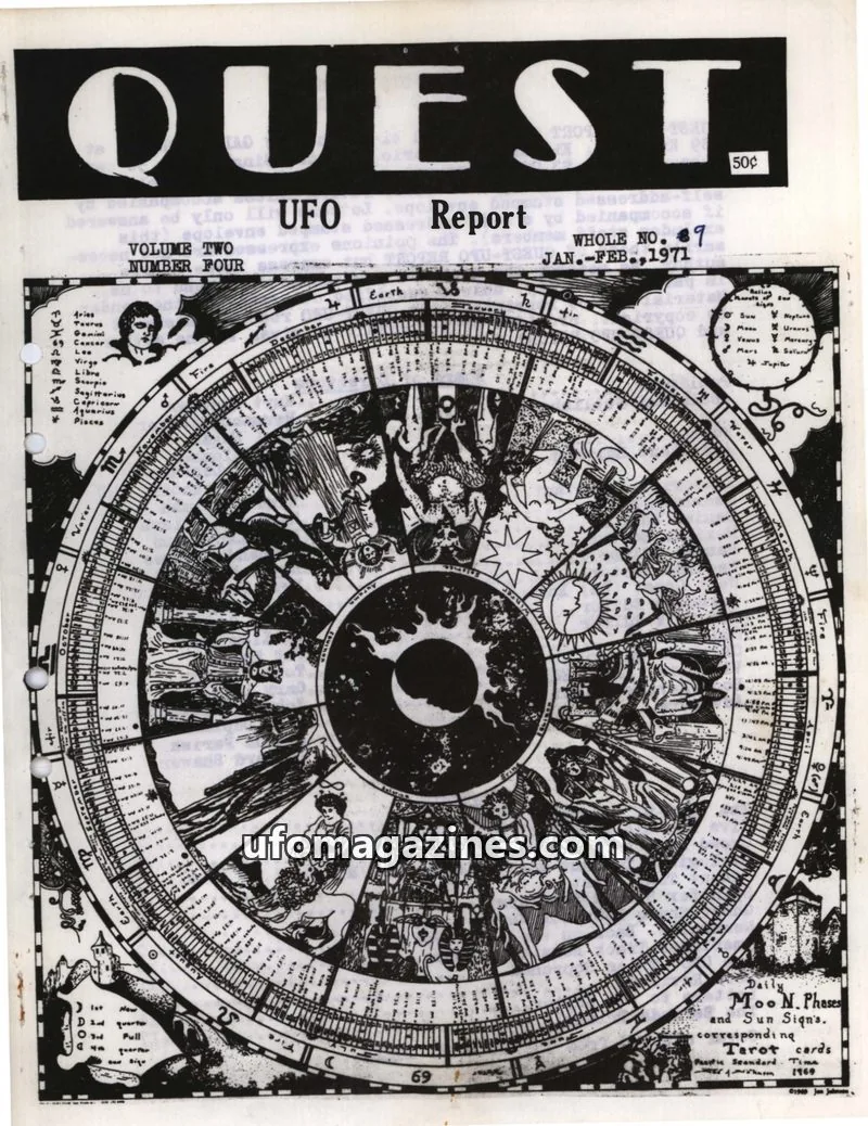 Cover of GALAXY PRESS issue 4: QUEST UFO Report