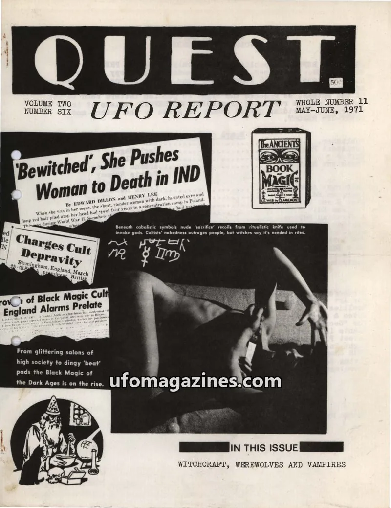 Cover of GALAXY PRESS issue 11: QUEST UFO REPORT