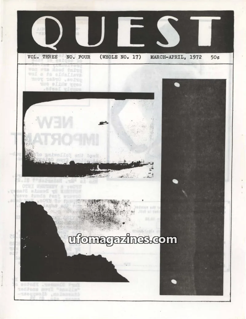 Cover of Quest (Kurt Glemser) issue FOUR (WHOLE NO. 17): QUEST