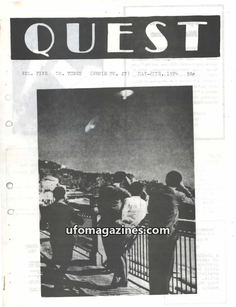 Cover of Quest (Kurt Glemser) issue Jan-Feb., 1974: Quest