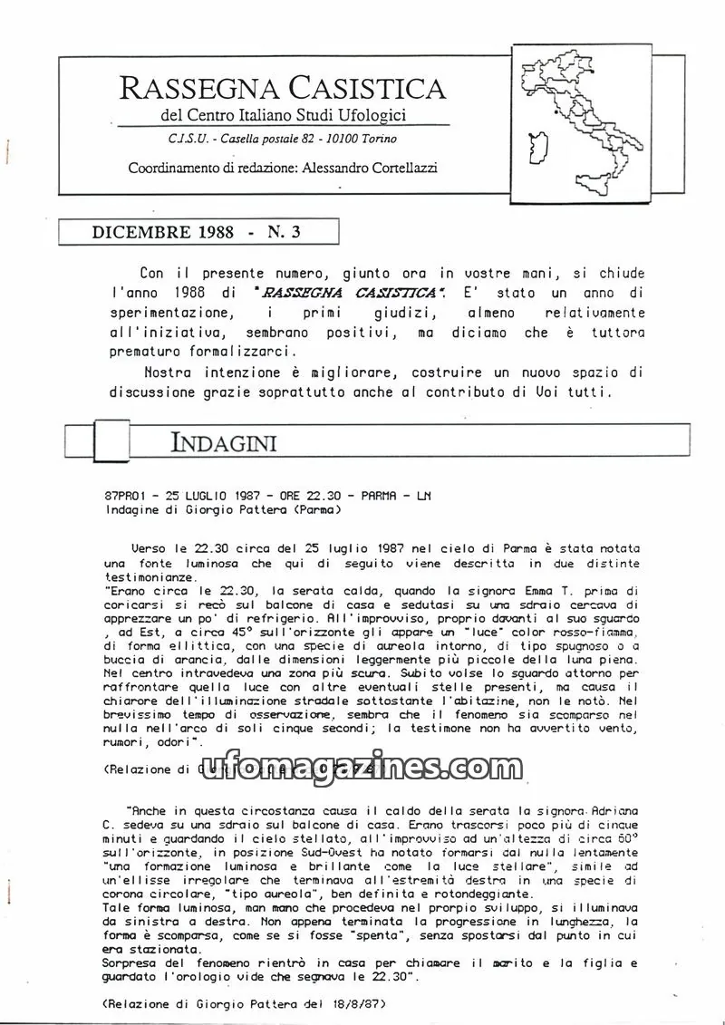 Cover of Rassegna Casistica (CISU) issue N. 3: RASSEGNA CASISTICA
