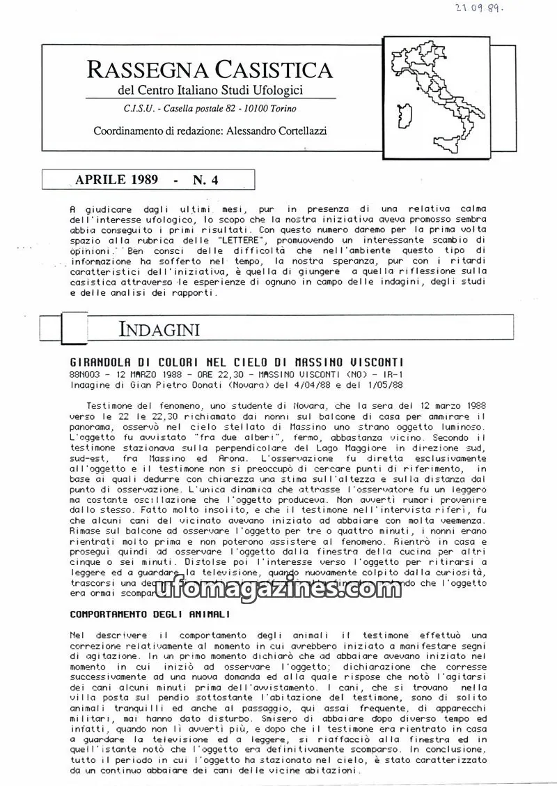 Cover of Rassegna Casistica (CISU) issue 4: RASSEGNA CASISTICA
