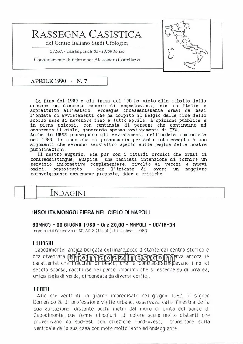 Cover of Rassegna Casistica (CISU) issue 7: RASSEGNA CASISTICA
