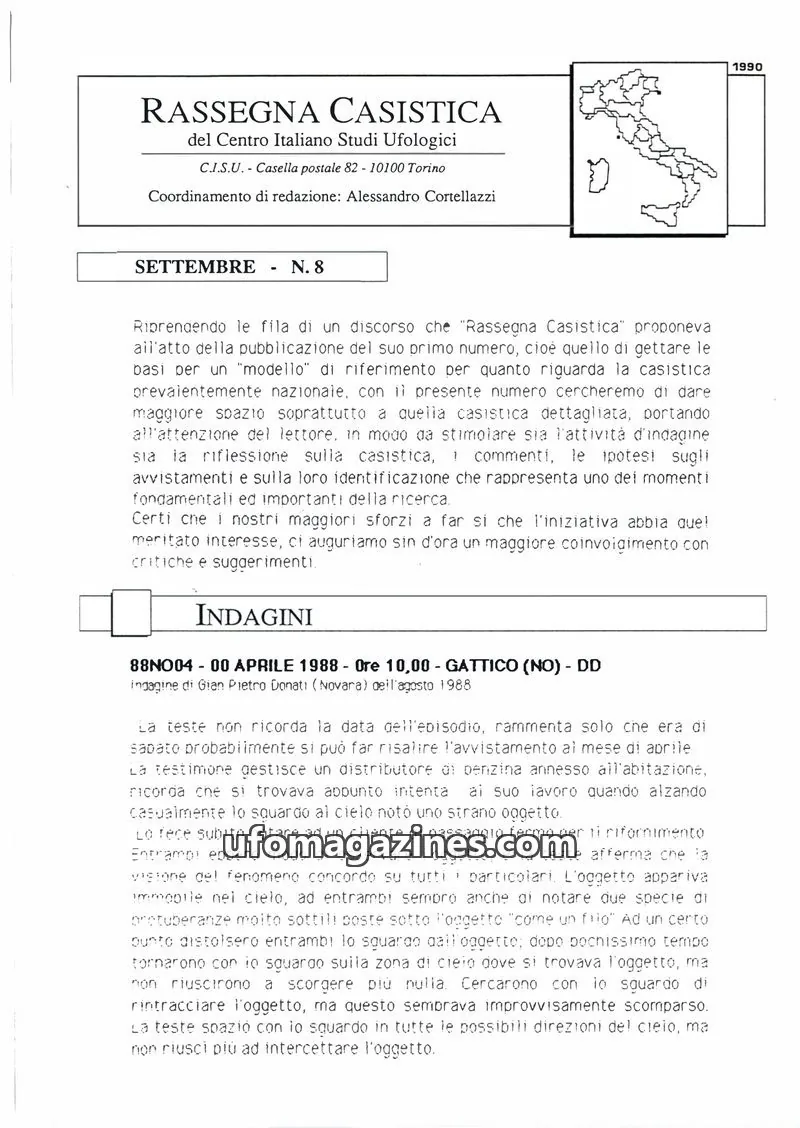 Cover of Rassegna Casistica (CISU) issue N. 8: RASSEGNA CASISTICA