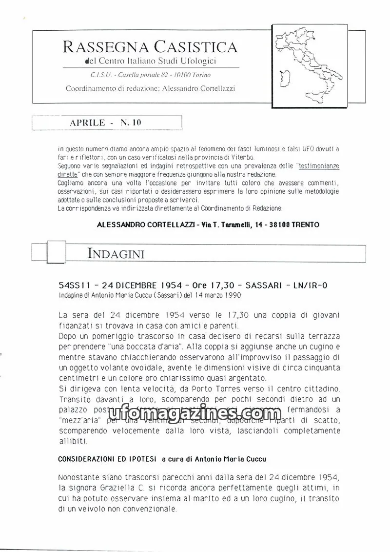 Cover of Rassegna Casistica (CISU) issue N. 10: RASSEGNA CASISTICA