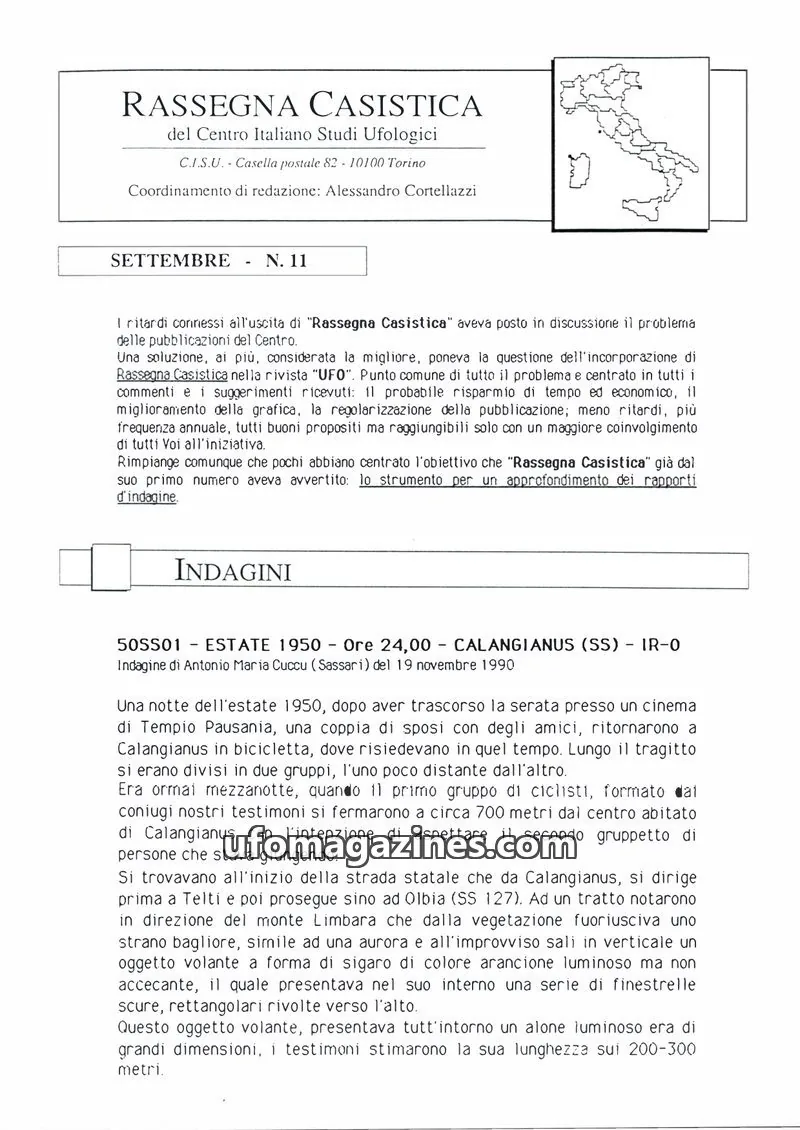 Cover of Rassegna Casistica (CISU) issue N. 11: RASSEGNA CASISTICA