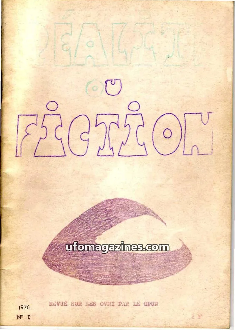 Cover of Realite ou Fiction issue 1: Réalité ou Fiction