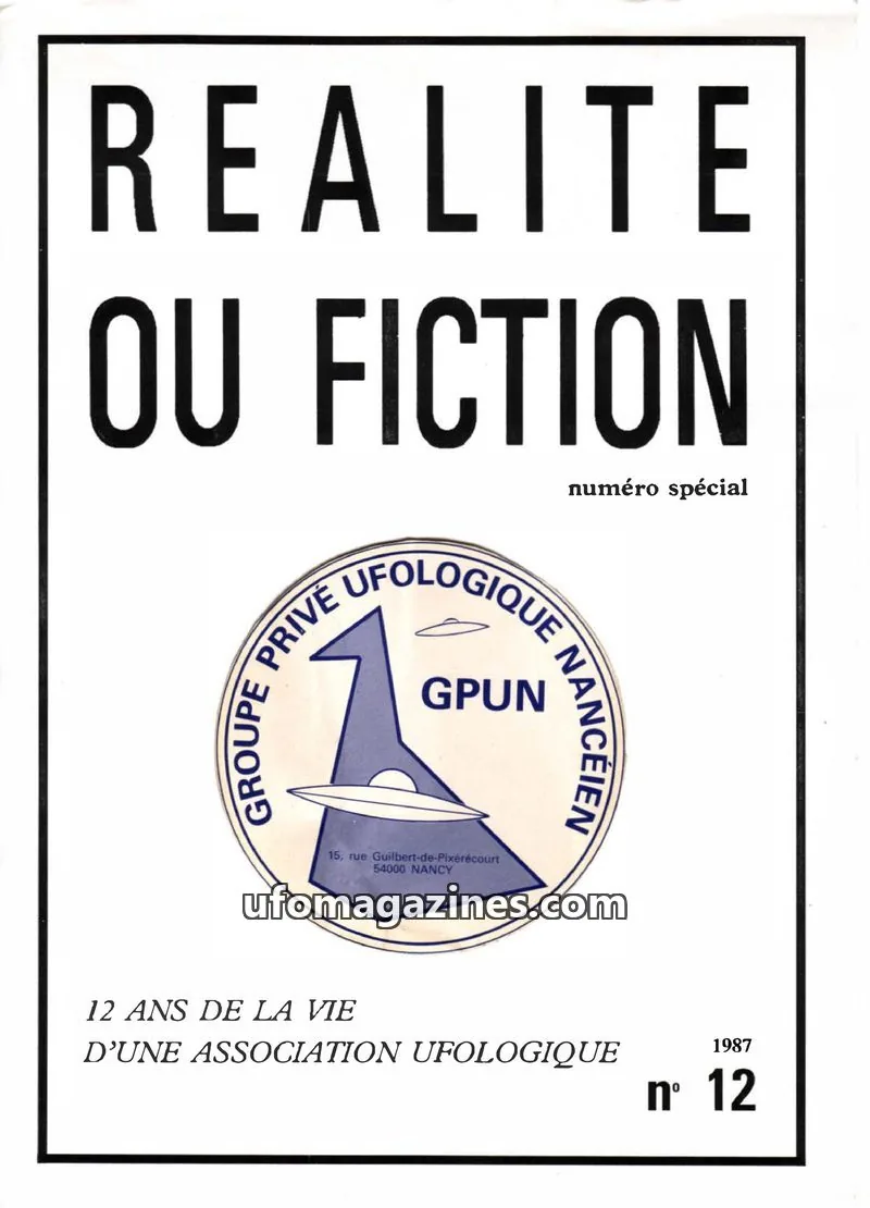 Cover of GPUN issue 12: REALITE OU FICTION